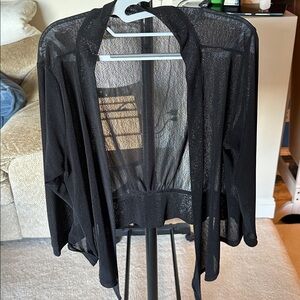 Sheer Black Cardigan